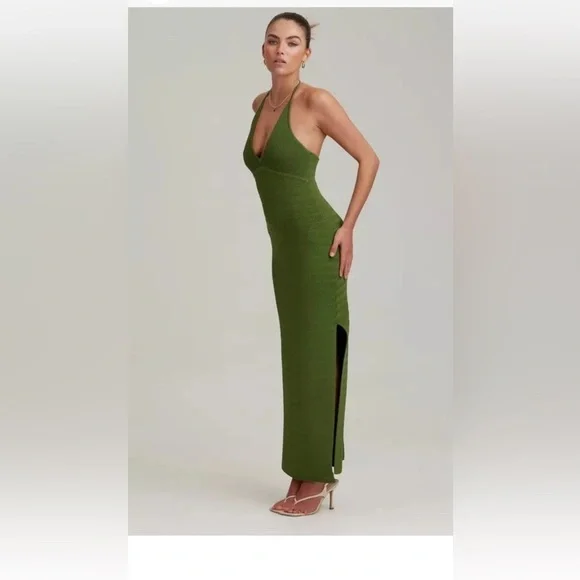 FINDERS KEEPERS IGGY KNIT FERN GREEN DRESS SIZE 8, L $240 FINDERS KEEPERS IGGY KNIT FERN GREEN DRESS SIZE 8, L $240